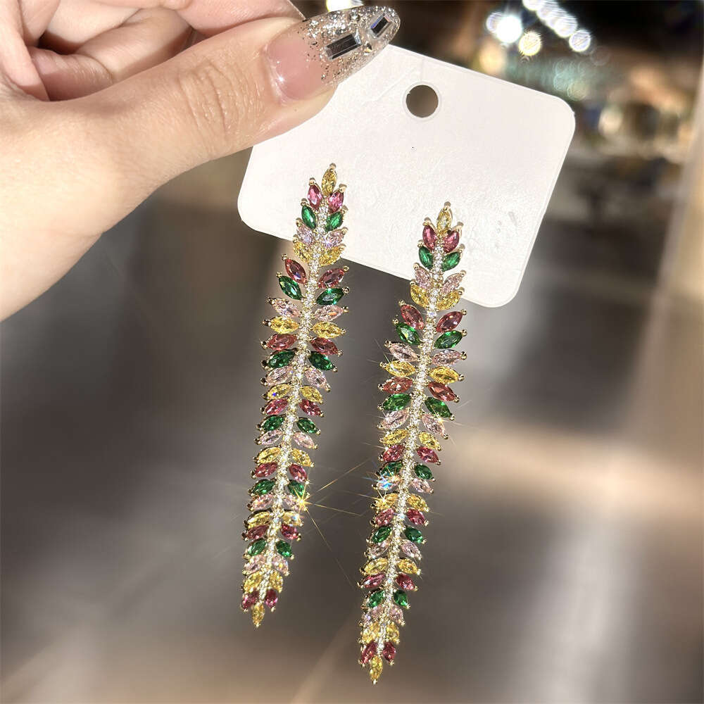 Earrings for Women Statement Colorful Rhinestone Shiny Crystal Dangle Earring Beautiful Cute Jewelry Gifts