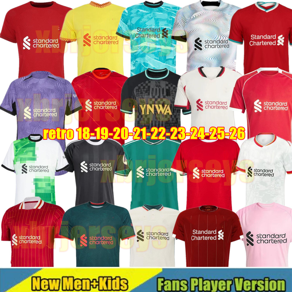 18 19 20 21 22 23 24 25 26 DIOGO J. WIRTZ EKITIKE MAC ALLISTER FRIMPONG soccer jersey 2025 football shirt DIOGE JOTA DARWIN KERKEZ SZOBOSZLAI A.BECKER men kids kit uniforms