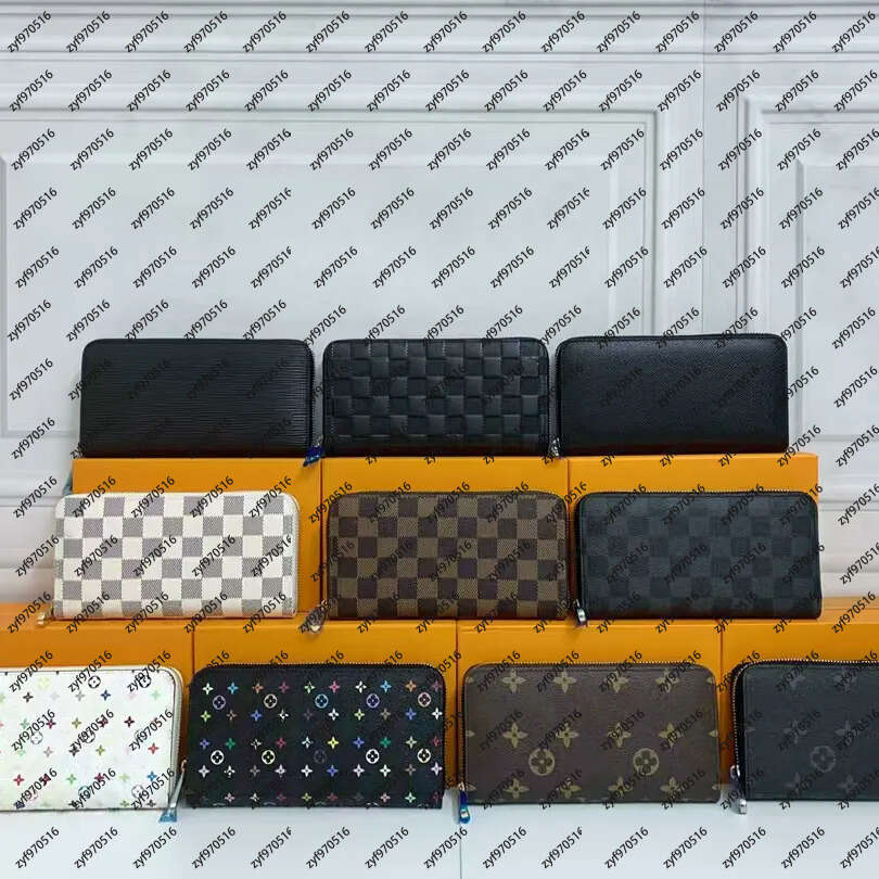 Fashion For women clutch ladies long wallet pu leather single zipper wallets classical coin card holder purses designer bag bags handbag shoulder purse 01