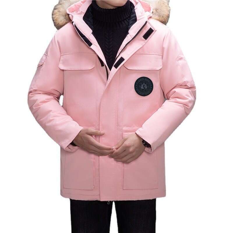 goosemen designer Parkas unisex Cotton Coats Outdoor Canadian Windproof Thick Warm Pocket Zipper Fluff Velcro Canadaly goosejackets mens Down Jacket 5