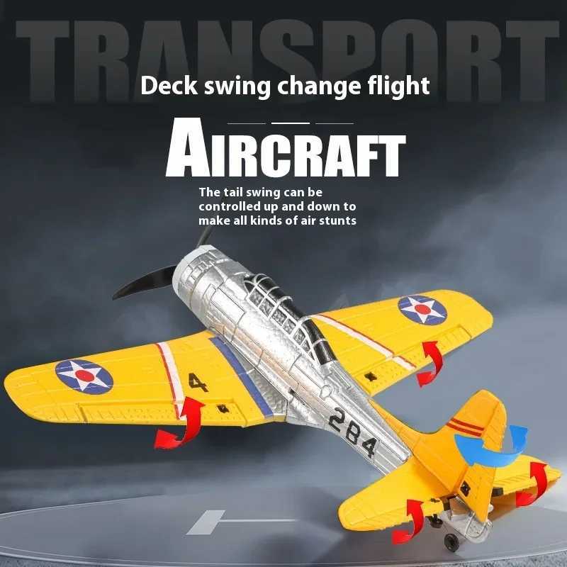 QF012 Four Channel Rc Plane Sbd Bomber Brushless Motor Fixed Wing Aircraft Model Remote Control Foam Aircraft Toy Birthday Gift L250822
