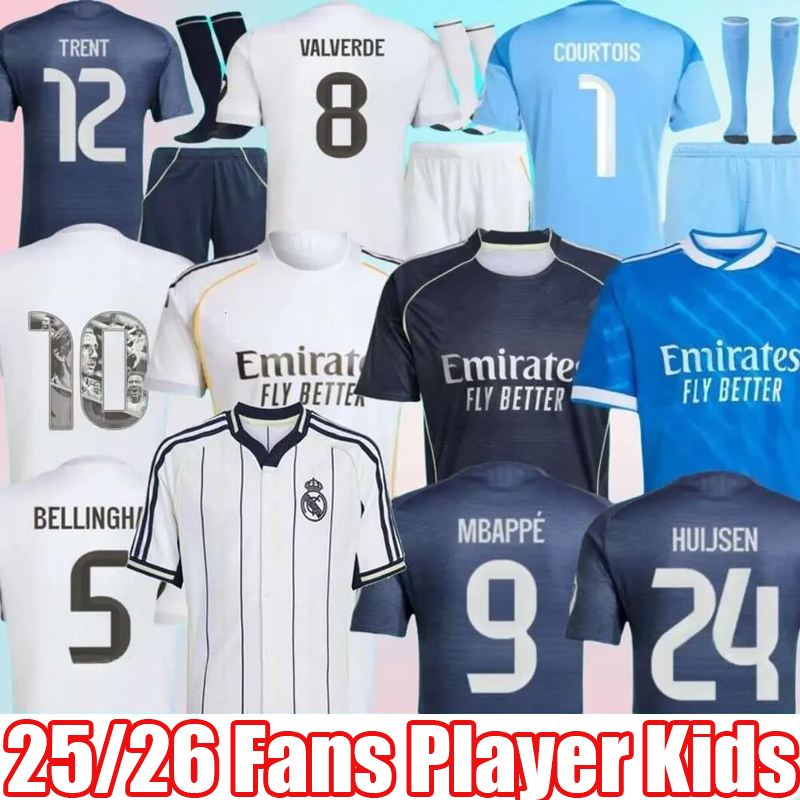 2025 2026 soccer jerseys 25 26 Real 4Th MadriDS football shirt TRENT Mbappe MODRIC VALVERDE Fourth camiseta men kids uniforms VINI JR BELLINGHAM ARDA GULER