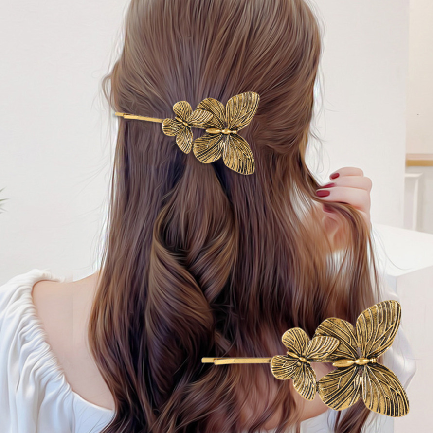 Minimalist Alloy Butterfly Hairpins Clips Updo High-end Versatile Hair Accessories SY-8130