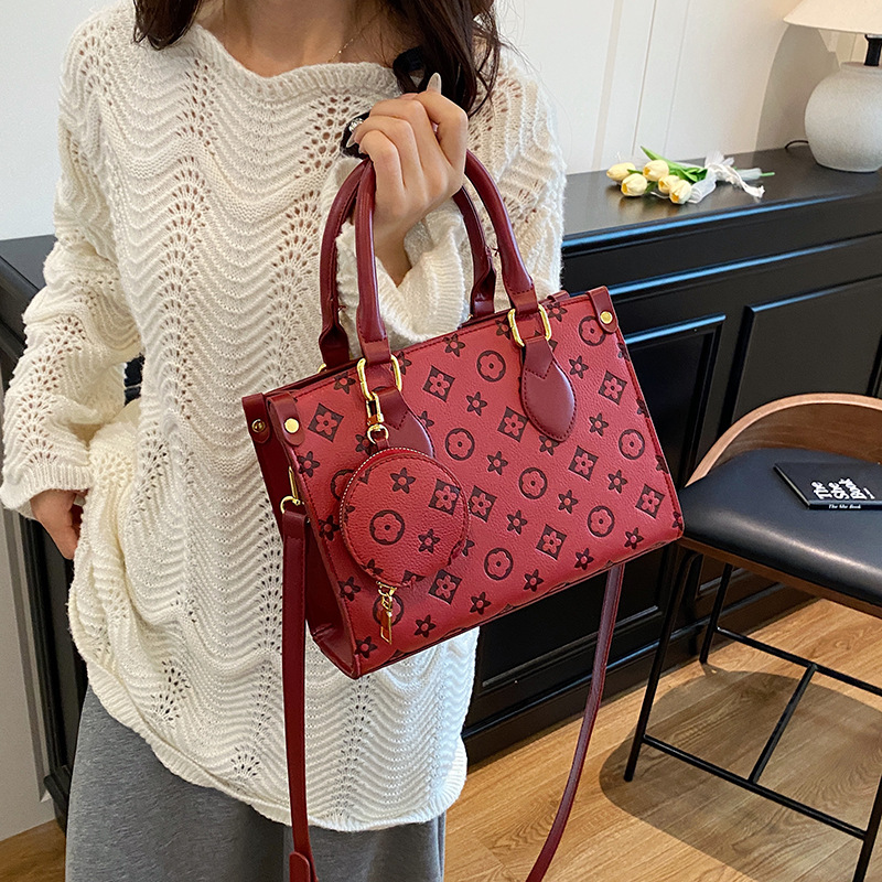 2025 New Luxury Designer Accordion Tote Bag, Color-Blocking & Letter Print, Handheld & Crossbody Shoulder Bag