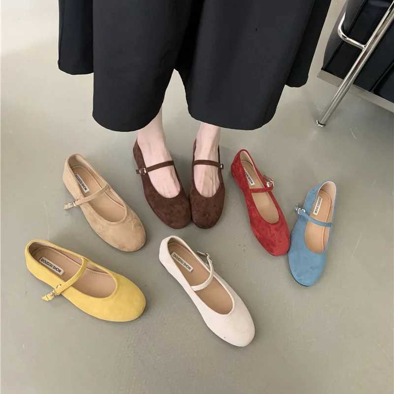 2025 New Brand Wen Flat Fion Mesh Ladies Elegant Mary Jane Shoes Soft Sole Outdoor Dress Ballerinas Y250823 dh1102140405