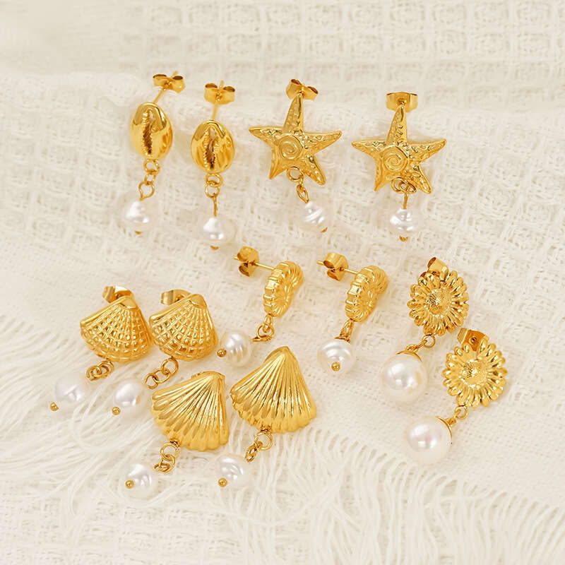 Heart Diamond Pearl Dangle Earrings luxury earrings Double Pearl Earrings Stud Earrings 6 Styles Wedding Jewelry Womens Gift