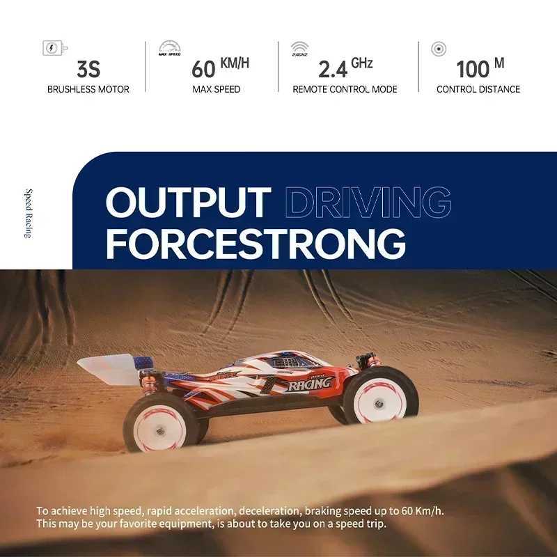 WLtoys 124008 60KM/H 4WD RC Car 3S Professional Racing Car Brushless Electric High Speed Off-Road Drift Remote Control Toys Gift L250822