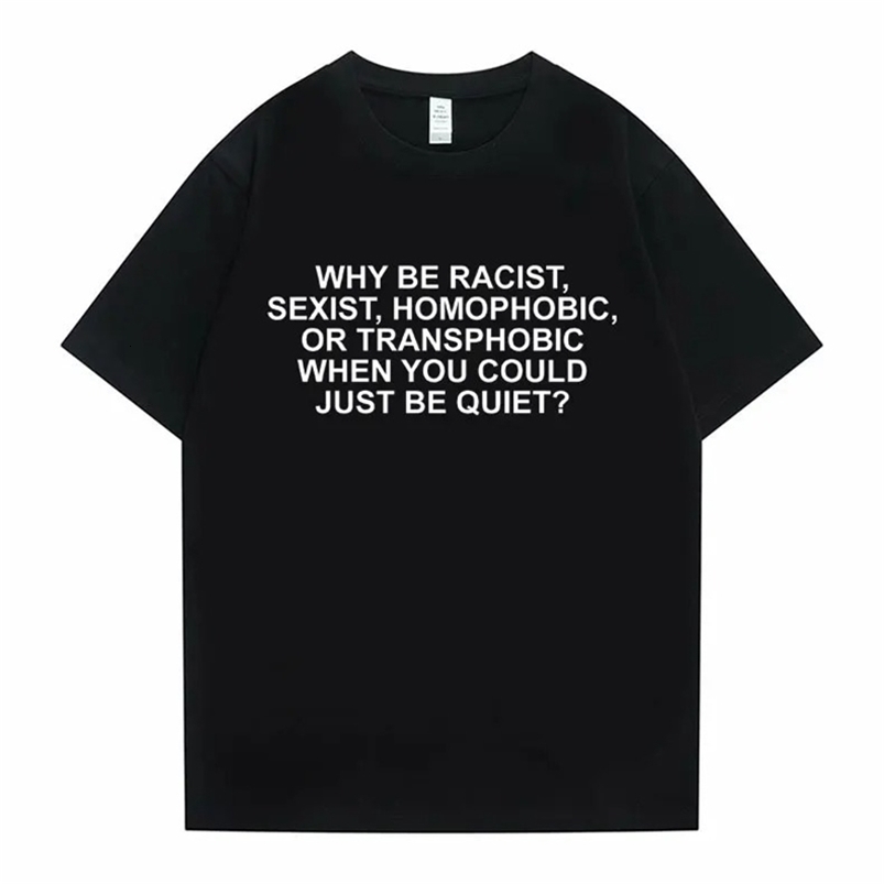 Be Racist Frank T-shirt Male Blond Hip Hop Trend Tshirt Ocean Hip-Hop Oversized T Shirt Men Women Casual Cotton Short Sleeve 250822CJ