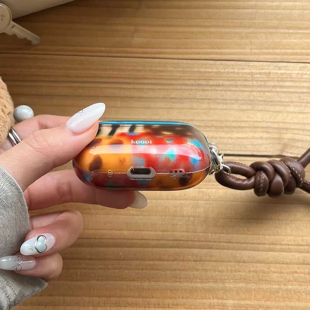 Gloss Color Irregular Leopard Pattern Soft TPU Headphone Cover Coque for wireless headset 4 New Earphone Case for wireless headset 1 2 3 Pro 2 X250822