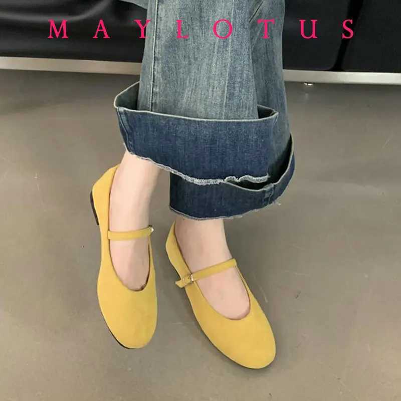 2025 New Brand Wen Flat Fion Mesh Ladies Elegant Mary Jane Shoes Soft Sole Outdoor Dress Ballerinas Y250823 dh1102140405