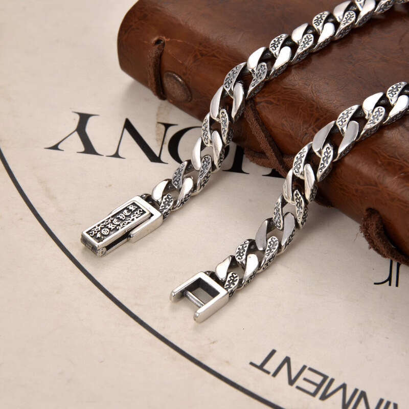 High Quality Chrome Charm bracelet Ch Jewelry Silver Punk Bracelet Vintage Craftsmanship Silver Gold Bracelet Holiday Gift