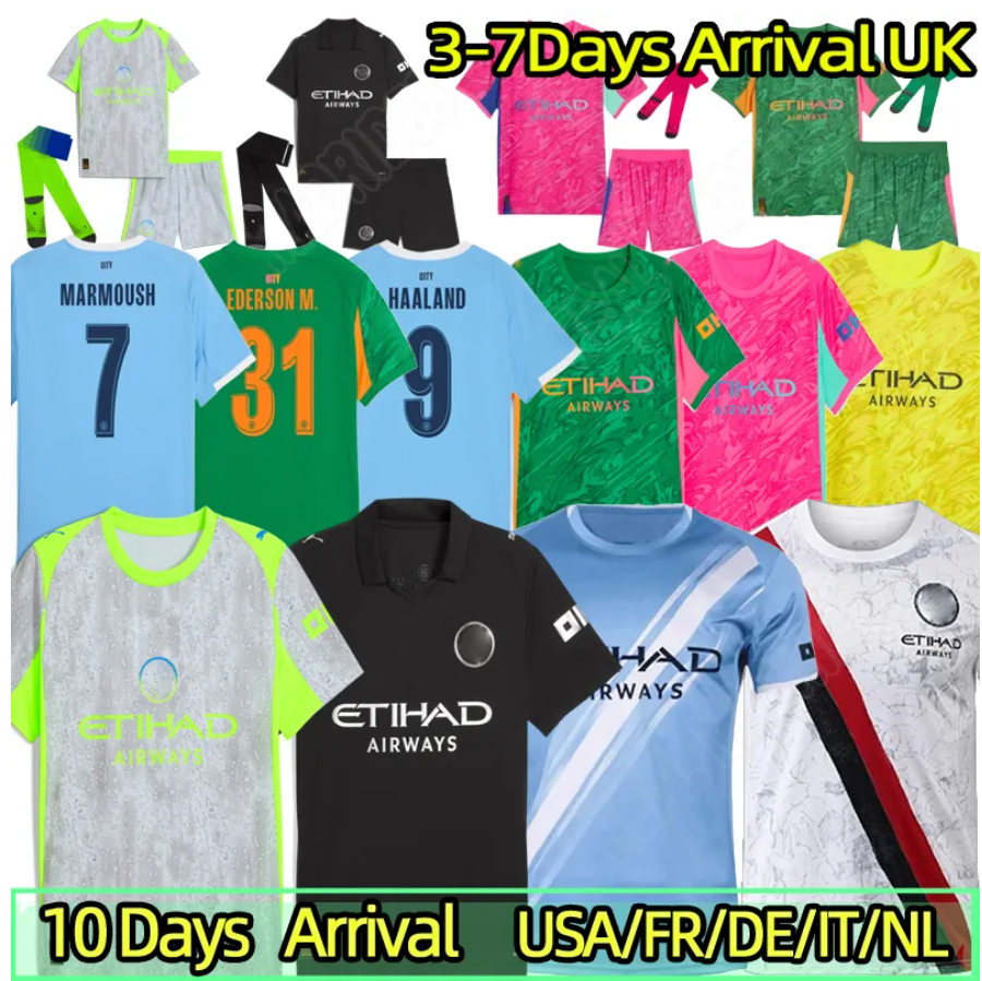 25/26 HAALAND soccer jerseys FODEN MARMOUSH DOKU MARMOUSH McATEE KOVACIC GVARDIOL DE BRUYNE MATHEUS N. MAN CITY NICO football shirt men kids kits sock 3XL 4XL 666666