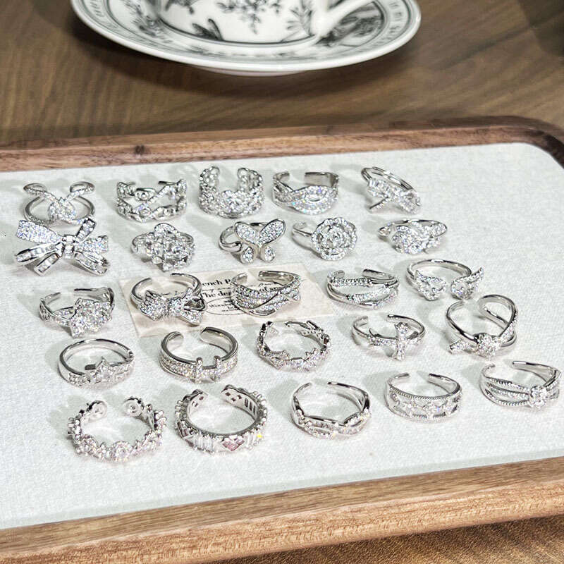 love ring titanium steel silver men women rose gold jewelry for lovers couple rings gift combination Big Diamond Couple's wedding ring