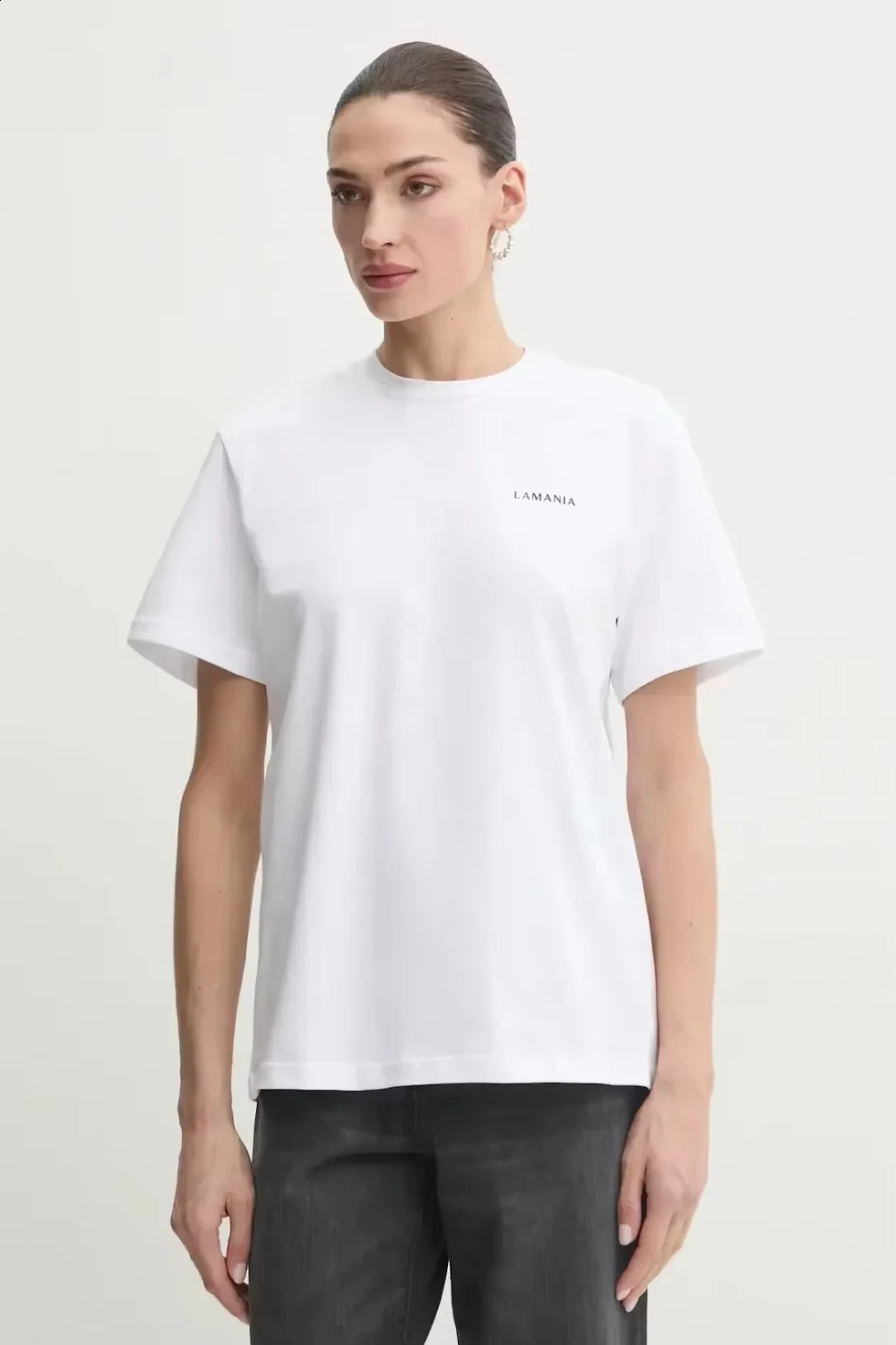 2025 Summer La Mania Tshirt Fashion Print Cotton Tshirt Shortsleeved men women universal roundneck loose 250822