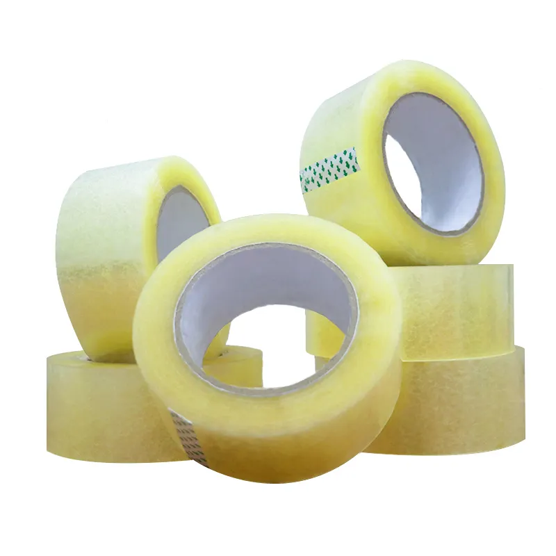100m Yellow Tape Stationery Seal Tape High School Office Accessories Packaging Self-adhesive Tape Viscidity
