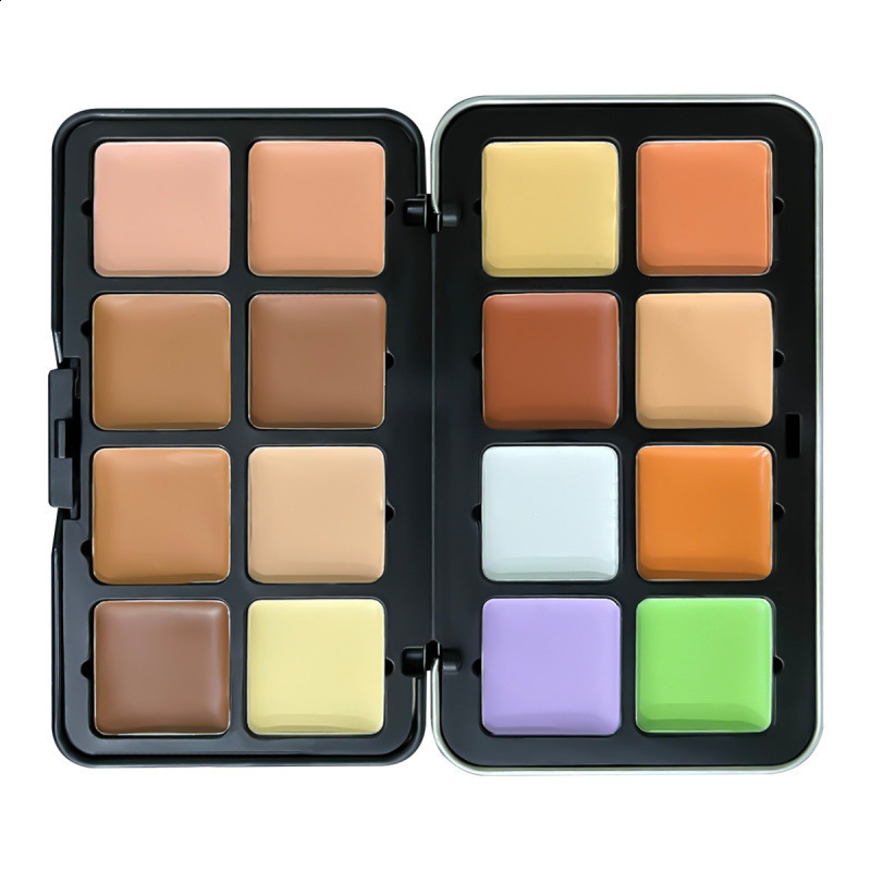 12 Color Blush Concealer Set Natural Blemish Highlighter 16 Color Waterproof face contour cream palette custom 240627