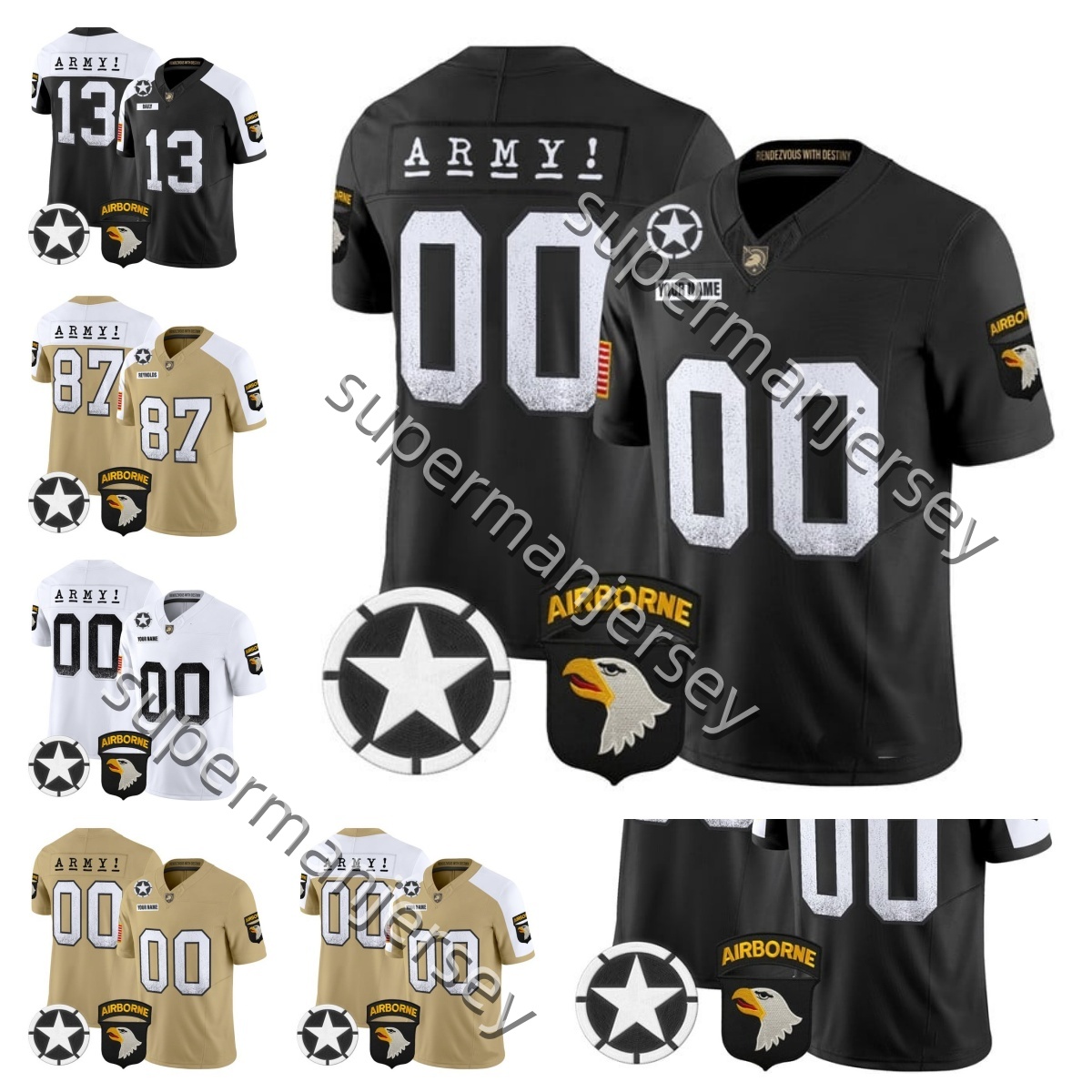 custom Army Black Knights Football jersey All Stitched Men Women Bryson Daily Casey Reynolds Glenn Davis Doc Blanchard Thomas Point 845