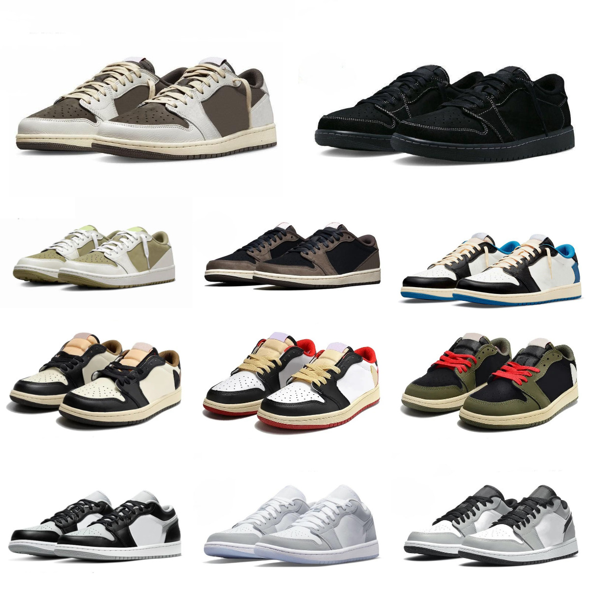 Trainers Mens 1 J1 Low Sports Basketball Shoes Reverse Mocha Big UNC Jack Tr Dark Canary Sail Medium Olive Neutral Black Phantoms White Women Outdoor Tennis Sneakers