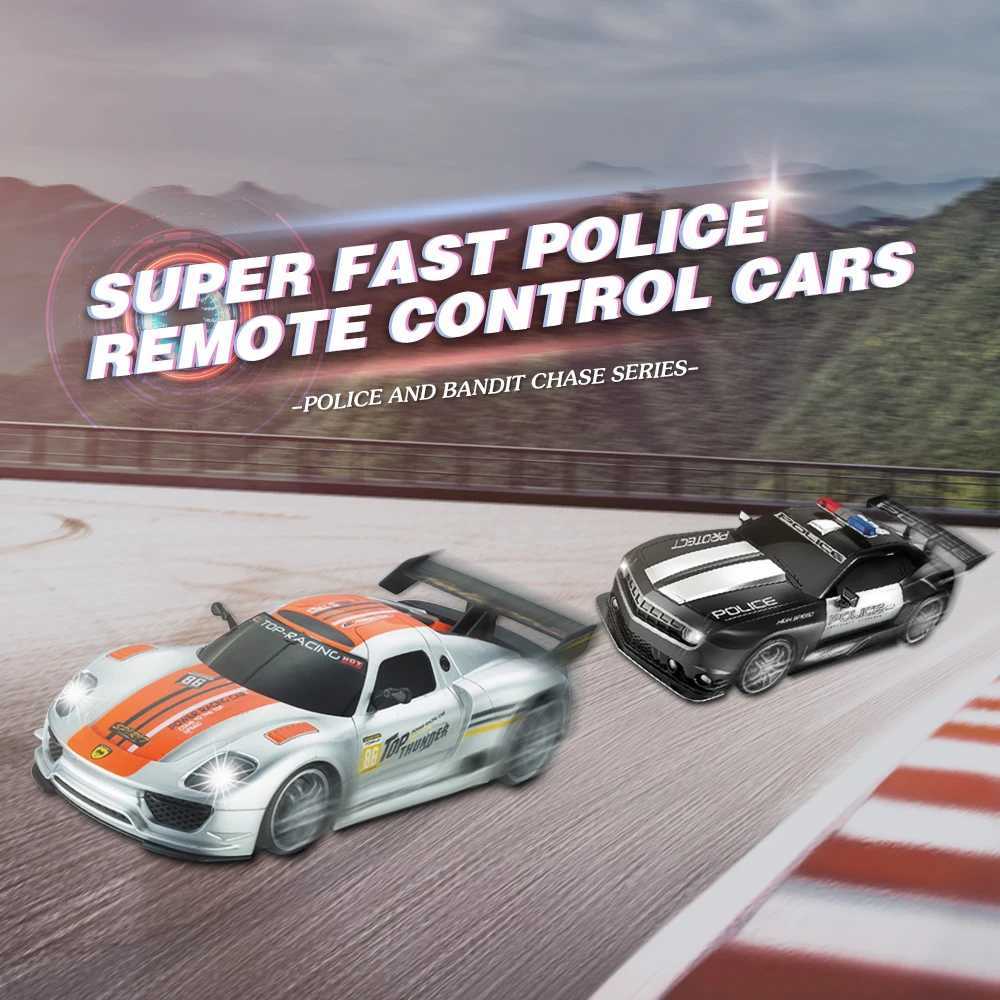 1/12 Big 2.4GHz Super Fast Police RC Car Remote Control Cars Toy with Lights Durable Chase Drift Vehicle toys for boys kid Child L250822