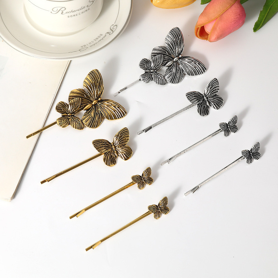 Minimalist Alloy Butterfly Hairpins Clips Updo High-end Versatile Hair Accessories SY-8130