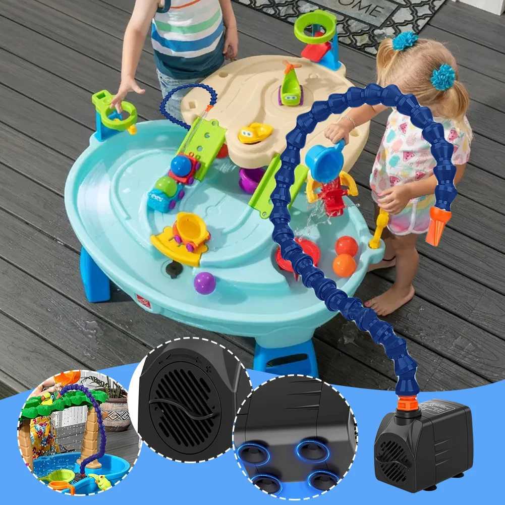 Water Table Accessories Kids Water Table Accessories Powerful Pump for Water Play Table Summer Outdoor Splash Table Toys W250823