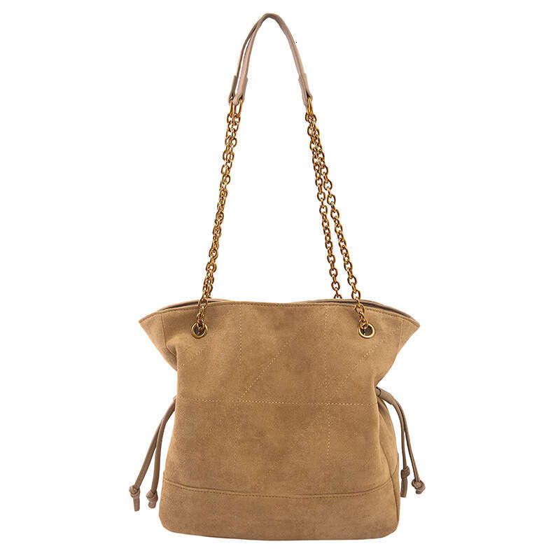 Designer Bag Luxury Bag Suede Single Shoulder For Women 2025 New Versatile Tote Commuter Large Capacity Drawstring Bucket