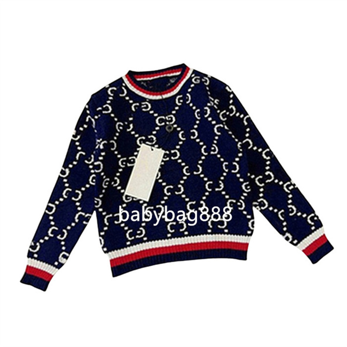 Children's designer Kids Sweater fashion brand classic pattern long sleeved children's clothing luxurious outdoor casual size 90-160cm FF004