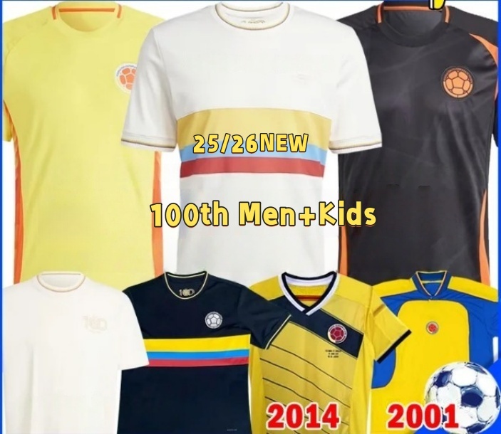 2025 26 colombia Centenary soccer jersey 100-years anniversary 24 25 james L.DIAZ J.LERMA Copa America Home away men kids kit Football uniform fans player version