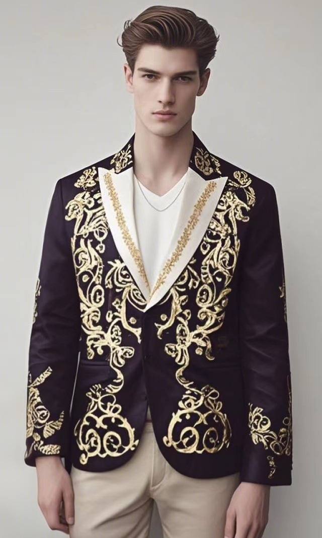 Mens Suits Designer Style Sparkling Diamond Men For Wedding Prom Blazers Outfits Sets Groom Tuxedos Slim Trajes Para Hombre size s-3xl