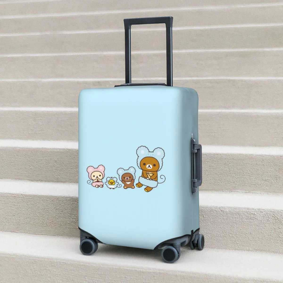 18-32 Inch Rilakkuma Sakura Suitcase Cover Protection Elastic Travel Luggage Protector Covers W250823