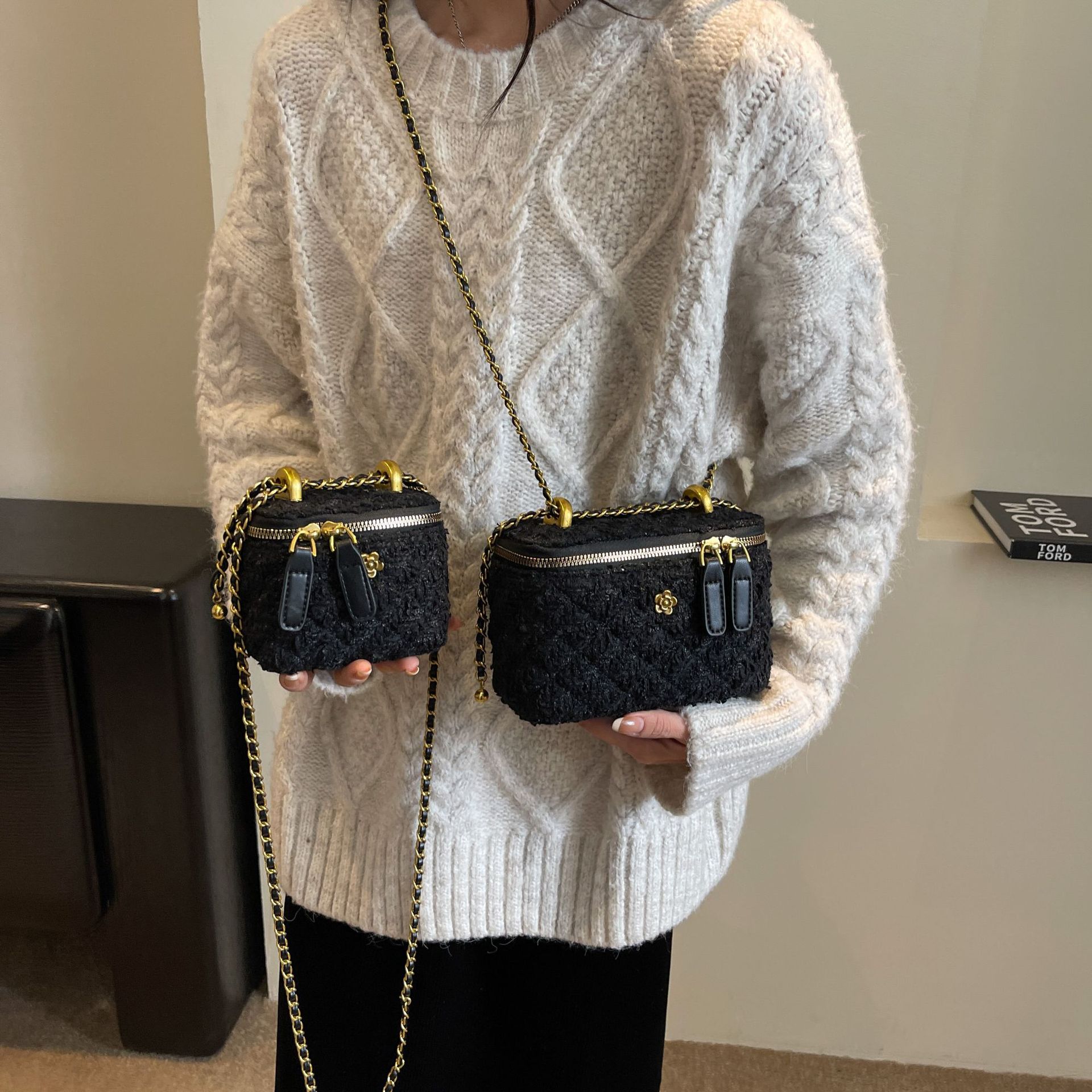 Designer Bag Luxury Bag Mini Bag Shoulder Bag Purse Lingerie Embroidery Line Small Square Bag Female 2025 New Fashion Chain Crossbody Bag Luxury Handb