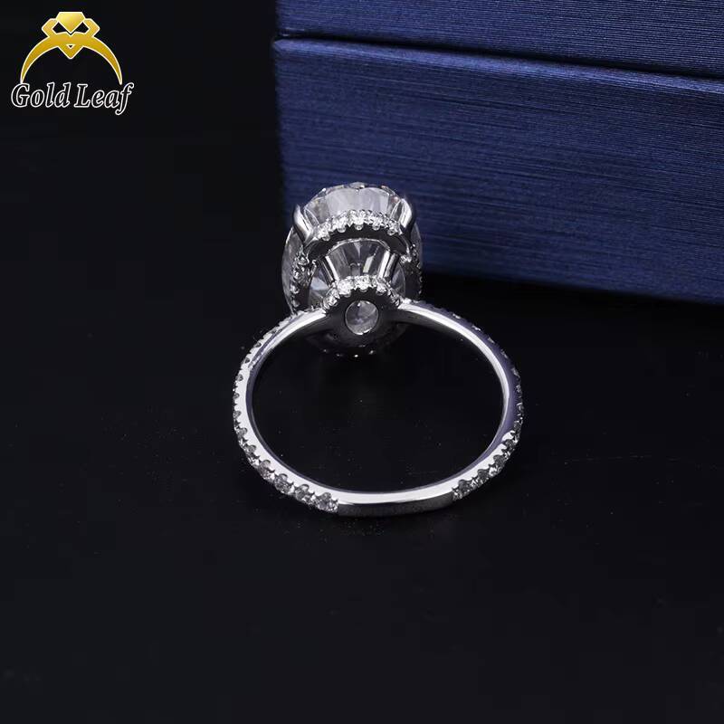 Jewelry Customized 14K 18K Gold Oval Shape IGI Certified DEF VVS 10CT 8CT 6CT Lab Grown Diamond Rings