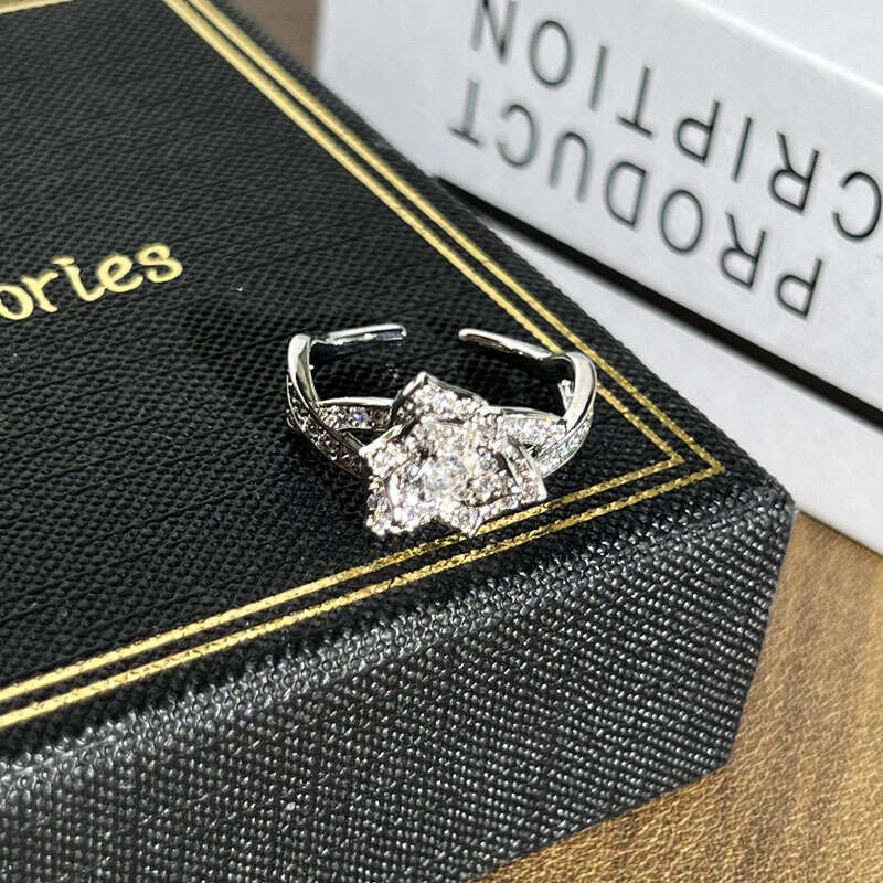 love ring titanium steel silver men women rose gold jewelry for lovers couple rings gift combination Big Diamond Couple's wedding ring