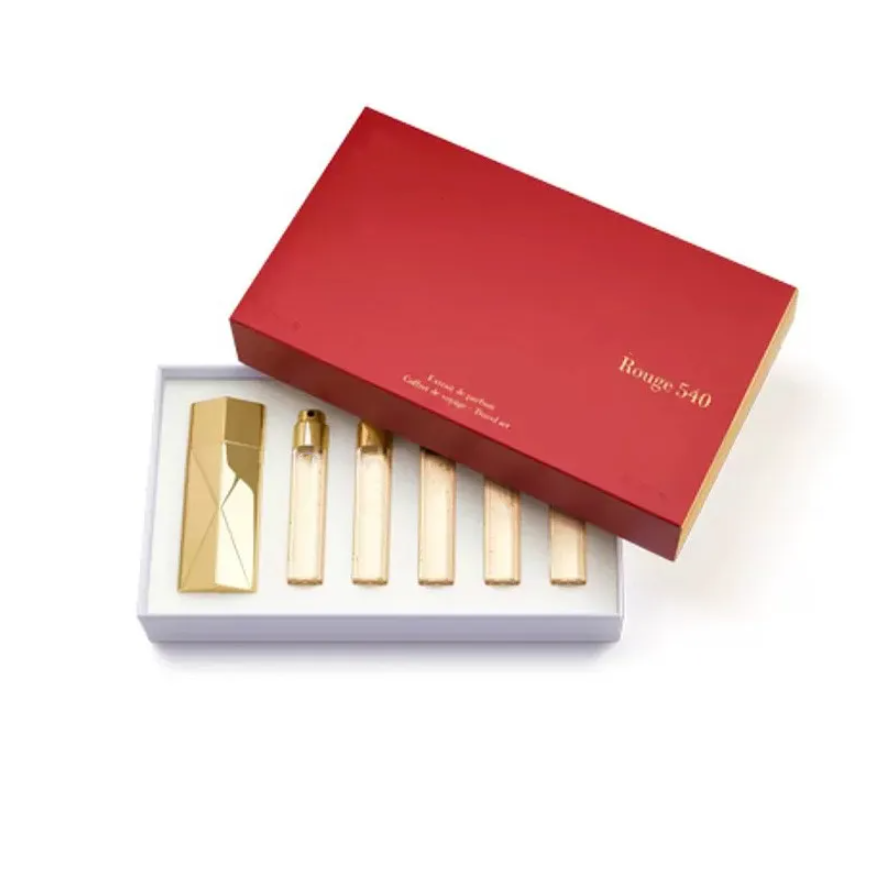 High quality women 540 perfume test tube 5 piece set 11ml portable magnetic suction design portable bottle with nozzle long lasting smell fragrance Fast Shipping