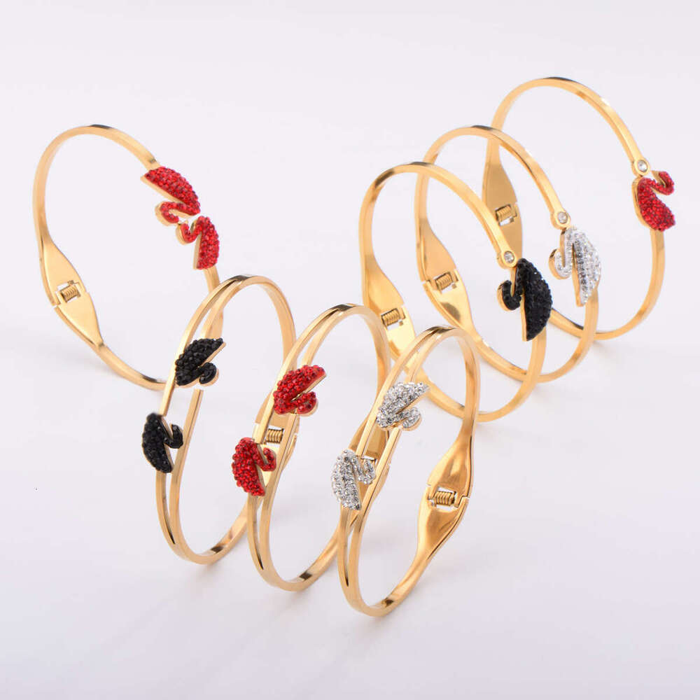 Luxury Jewelrys Bracelet Fashion Trendy Bangle Gold Plated Titanium Steel Diamond for Women Men Nail Bracelets Silver Classic Jewelry