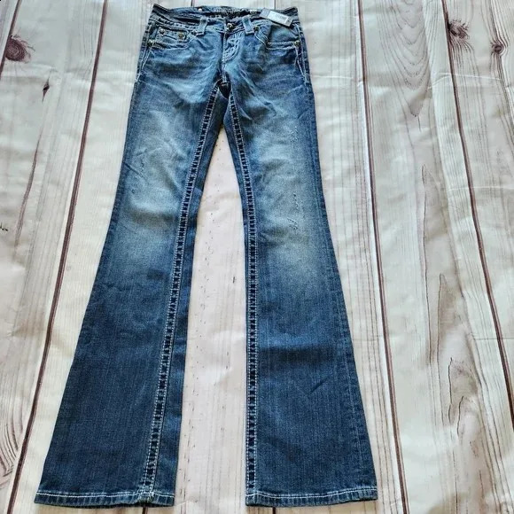 Gothic Womens Cross Rhinestone Jeans Y2K Clothes Fashion Hip Hop Retro Shiny Washed Blue Baggy Jeans High Waist Slim Trousers 250823