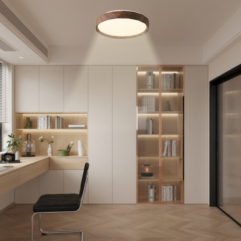 12 inches Sleek Modern Flush Mount Ceiling Light - Brightness & Color Temperature Adjustment for Bedrooms