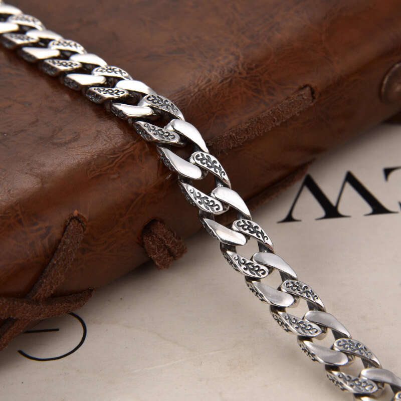 High Quality Chrome Charm bracelet Ch Jewelry Silver Punk Bracelet Vintage Craftsmanship Silver Gold Bracelet Holiday Gift