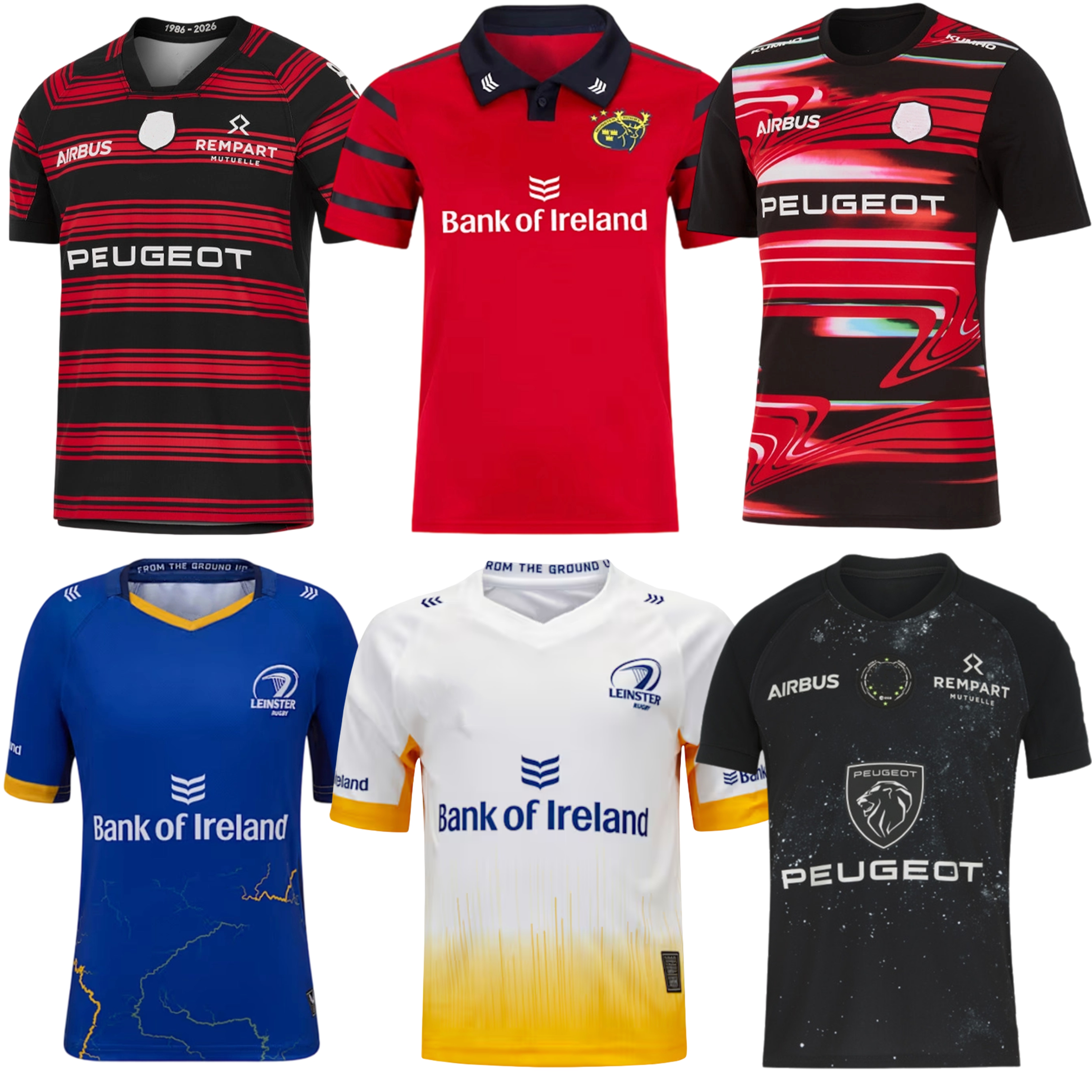 2025 2026 SP25 stade Leinster Munster rugby jersey Toulouse home away 25 26 EUROPEAN ALTERNATE Ireland irish club shirt size S-5XL
