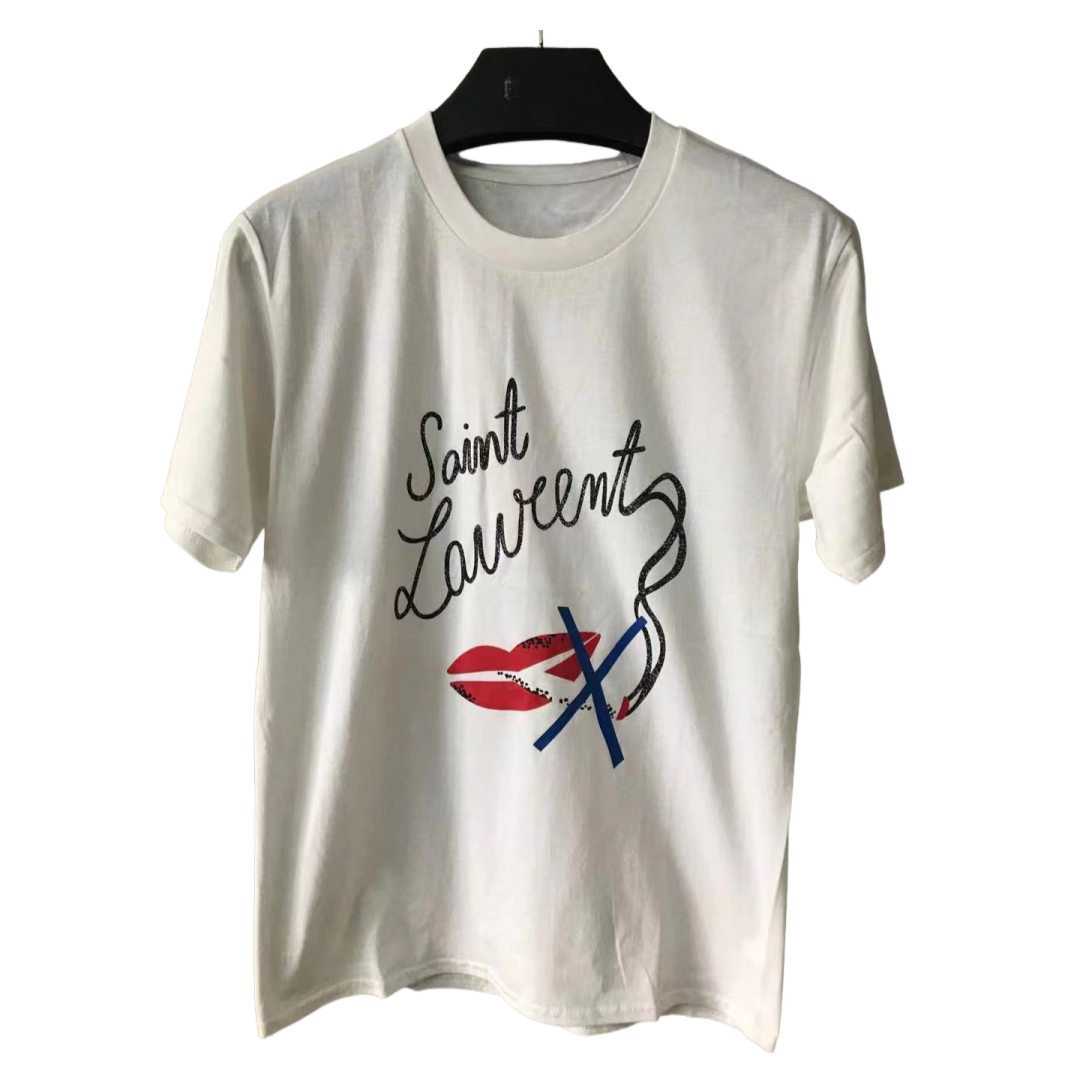shirt summer tshirts cotton T shirt men's and women's letter printed shirts No-smoking pattern