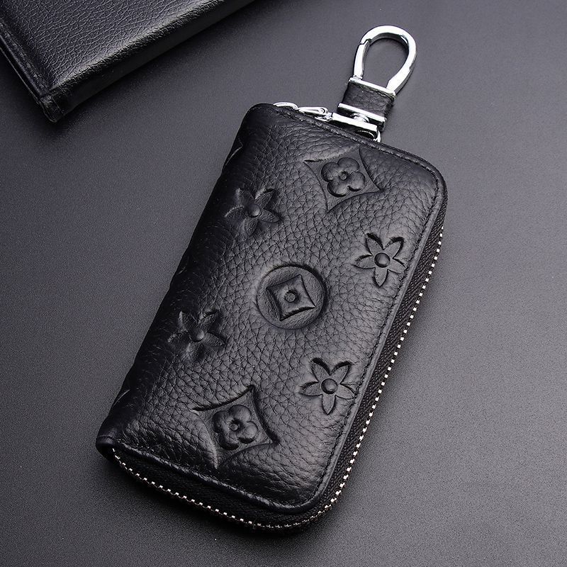 New High Quality and Texture Zipper Key Bag Printed Multi Functional Large Capacity Home Storage