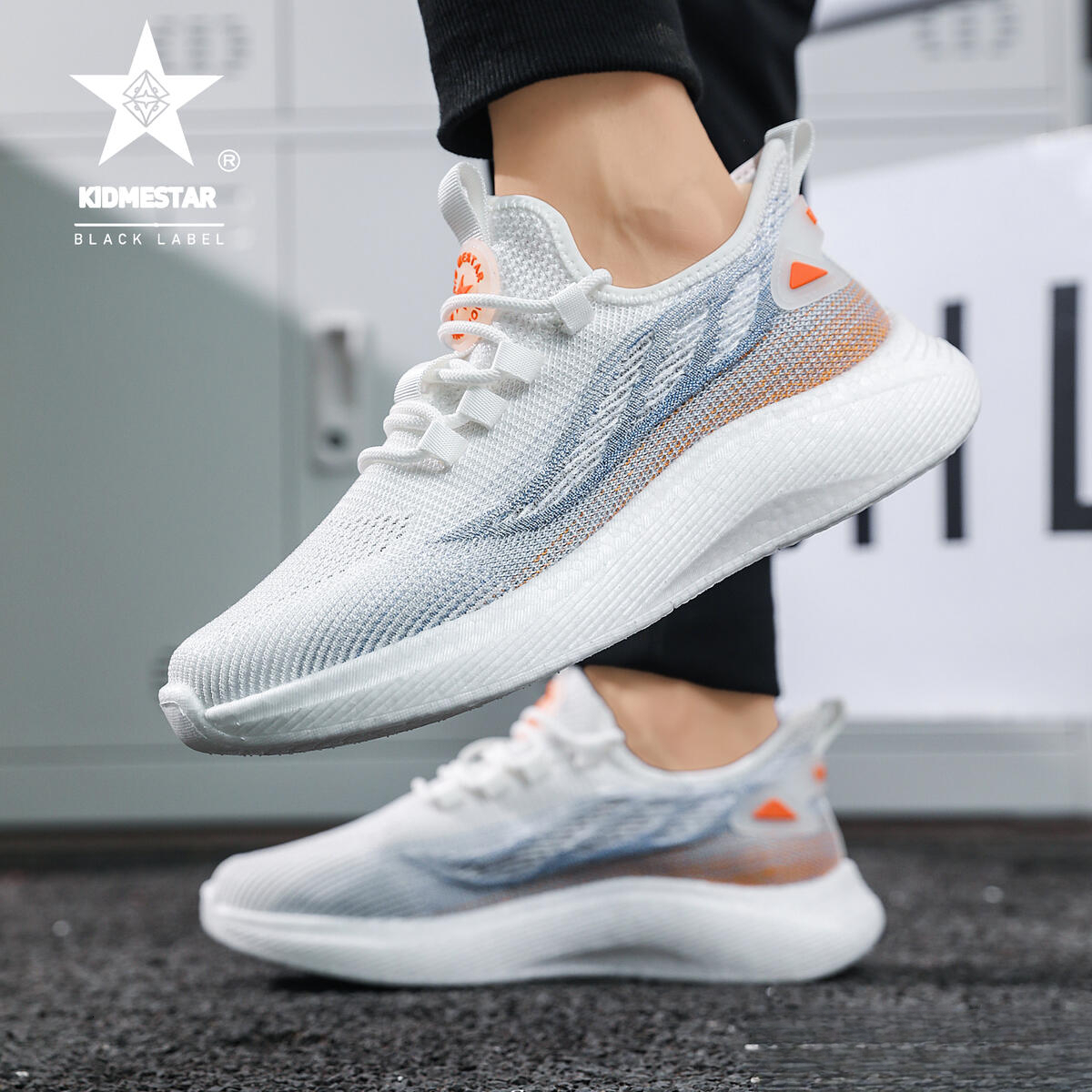 KIDMESTAR Designer Casual Shoes Sports Shoes Breathable Low-soled Shoes Women's Luxury Shoes Black Top-quality Comfortable And Luxurious Outdoor 