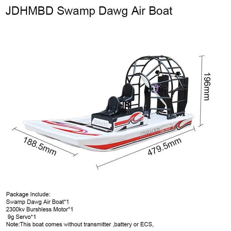 GARTT JDHMBD KIT High Speed Swamp Dawg boat Remote Control Two Channels Big Sale Turbo Cruise RC High Speed Brushless wind boat L250822