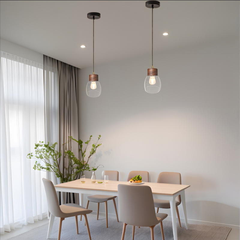 Lamp Covers Small Clear Bubble Hanging Bell Lamp Shade - Glass Replacement Accessory