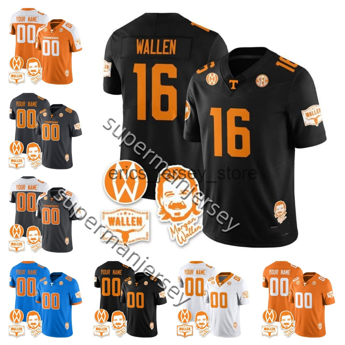 Tennessee Volunteers Jersey - College Football Vols Clothing for Men Women Kids