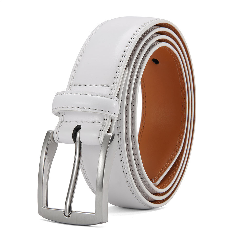 Men Buckle Belt Genuine Cow Leather Belt for Men Real Leather Belts 241205