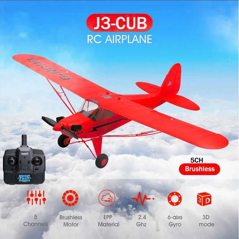2025 New Hot 2.4G RC Plane WLtoys A160 Upgraded Version Red 5CH 3D/6G Fixed Wing Aircraft Brushless Motor Outdoor Toys For Gift L250822