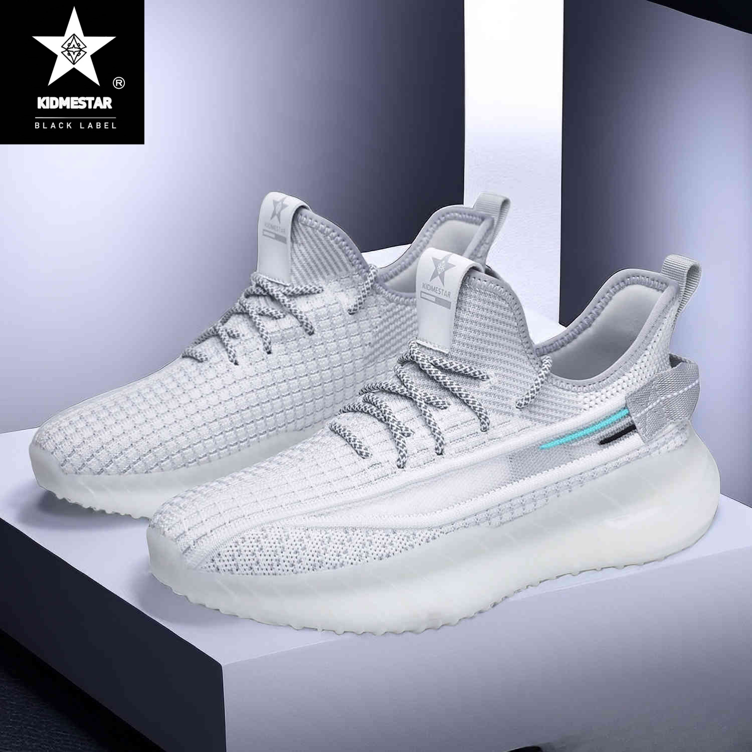 KIDMESTAR Men's Breathable Designer Outdoor Sports Shoes Fashionable Classic Flat Shoes Trendy Soft-soled Sports Running Shoes Casual Luxury Brea