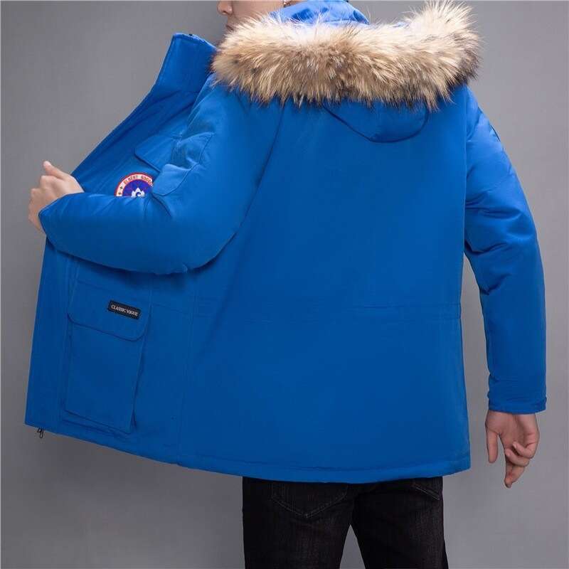 goosemen designer Parkas unisex Cotton Coats Outdoor Canadian Windproof Thick Warm Pocket Zipper Fluff Velcro Canadaly goosejackets mens Down Jacket 5