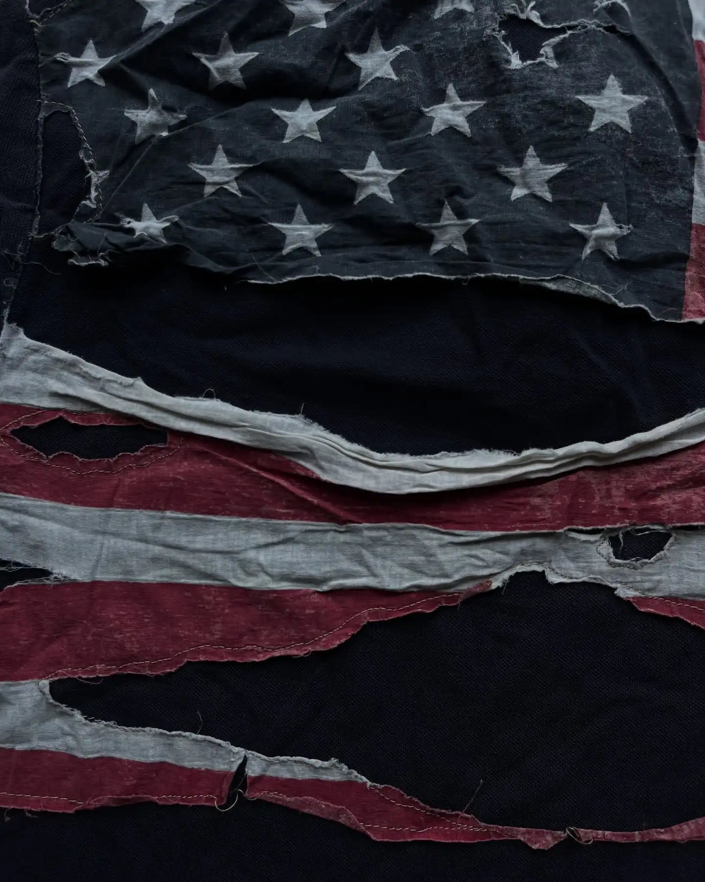 America Retro Flag Polo Shirt Streetwear Men Women Hip Hop Tear Patchwork Short Sleeve Shirt Y2k Cotton Top Baseball Clothing 250822